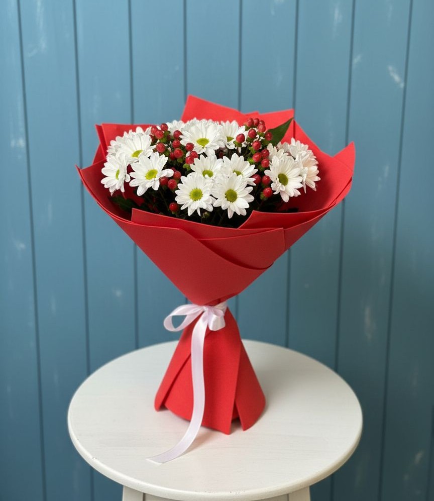 Букет цветов из: Хризантемы в Сынково