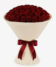Букет 101 Бордовая роза Блэк Бакарра в Сынково