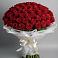 Букет 101 Красная роза Блэк Мэджик в Сынково