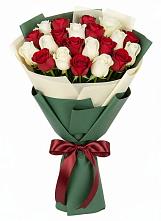 Букет Микс из красных и белых роз #REPLACE_PRED# Сынково