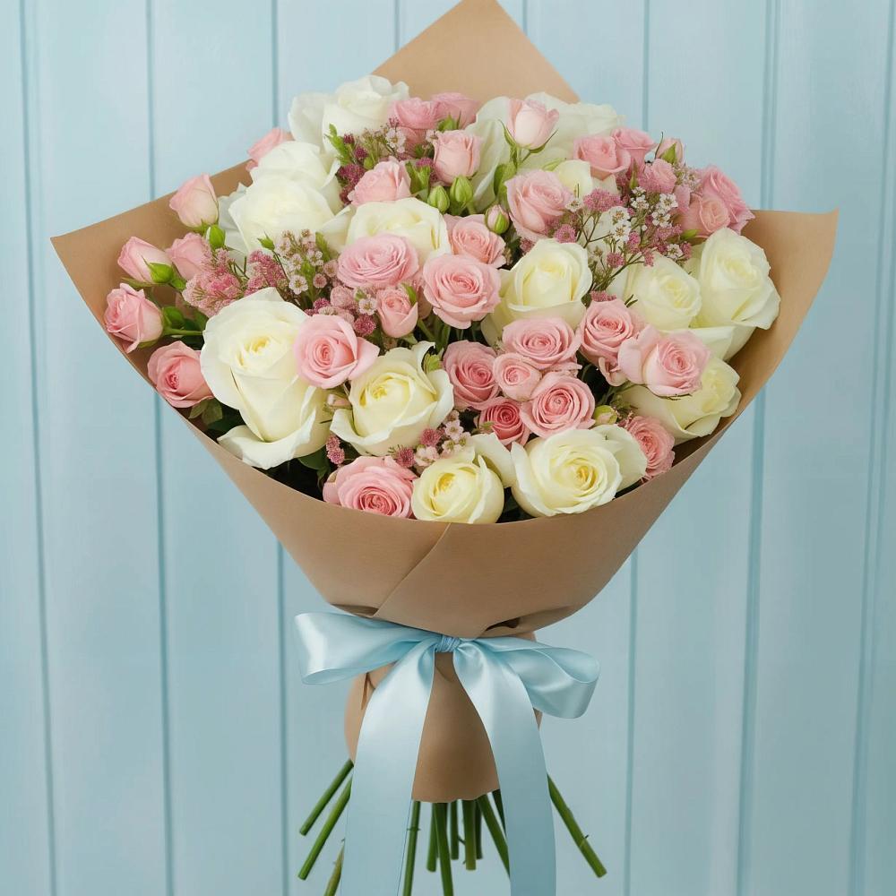 Букет цветов из: Розы в Сынково