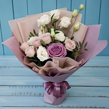 Букет цветов из:  Розы и Лизиантусы #REPLACE_PRED# Сынково