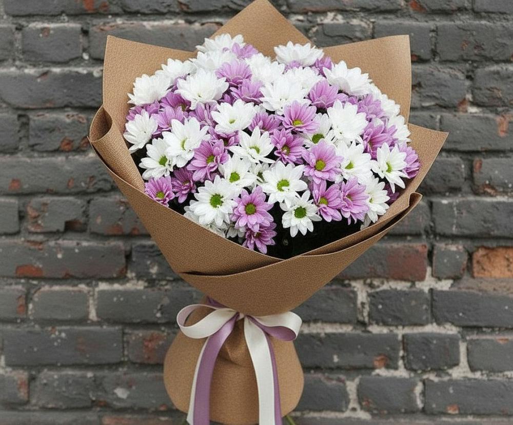 Букет цветов из: Хризантемы в Сынково