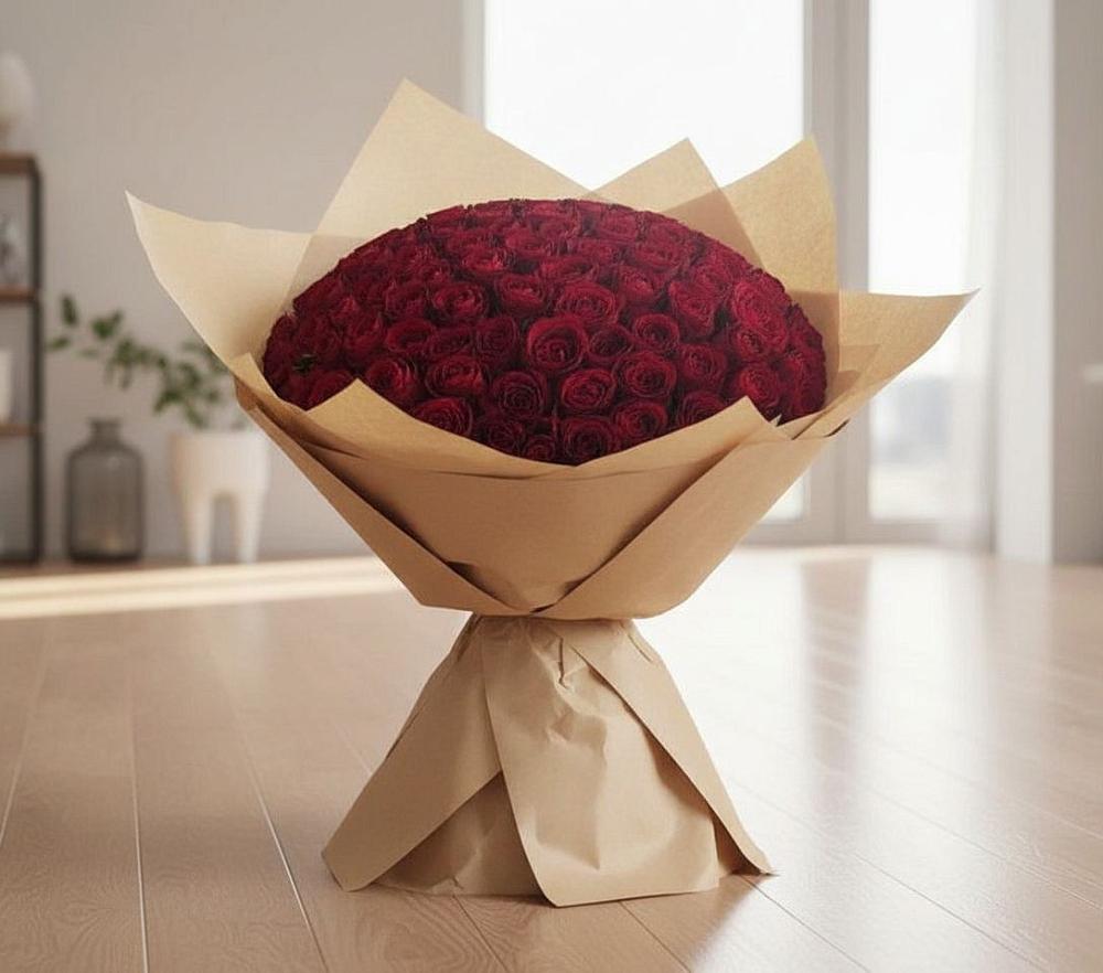 Букет 101 Красная роза в Сынково