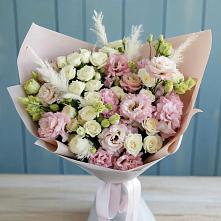 Букет цветов из:  Альстромерии и Розы в Сынково